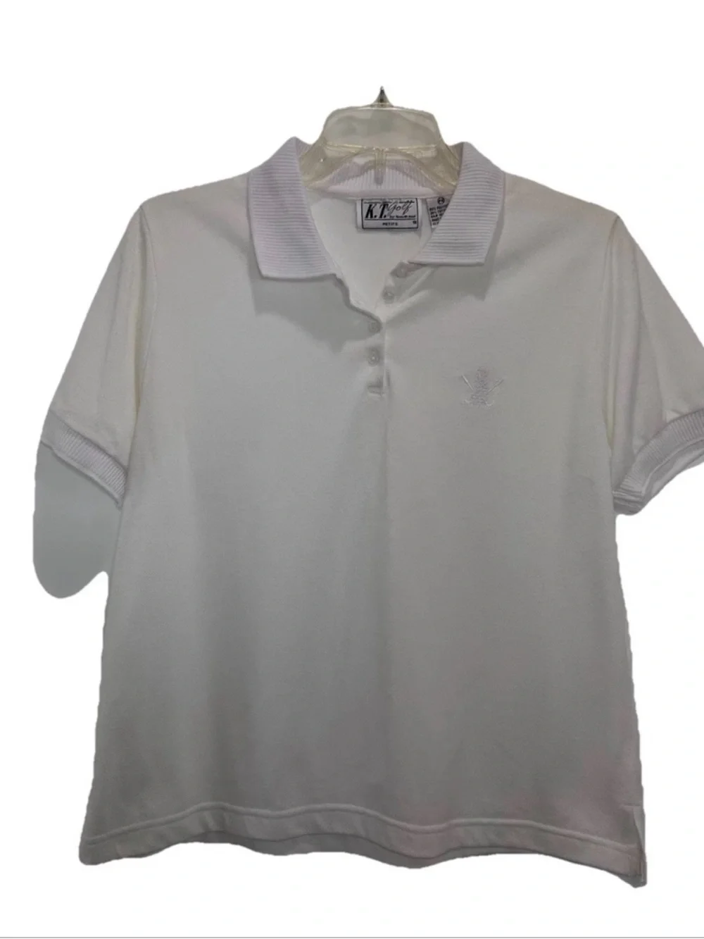 K.T. Sports White Polo Shirt